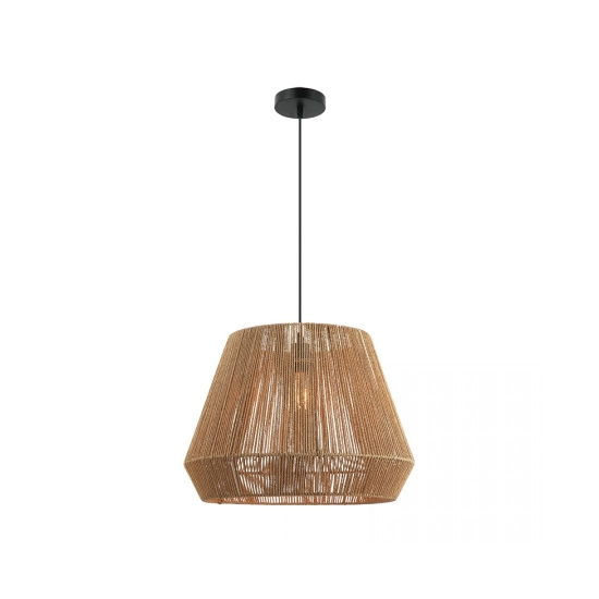 20237 PENDANT LAMP E27 MAX 40W PAPER ROPE BROWN SHADE Zambelis Lights